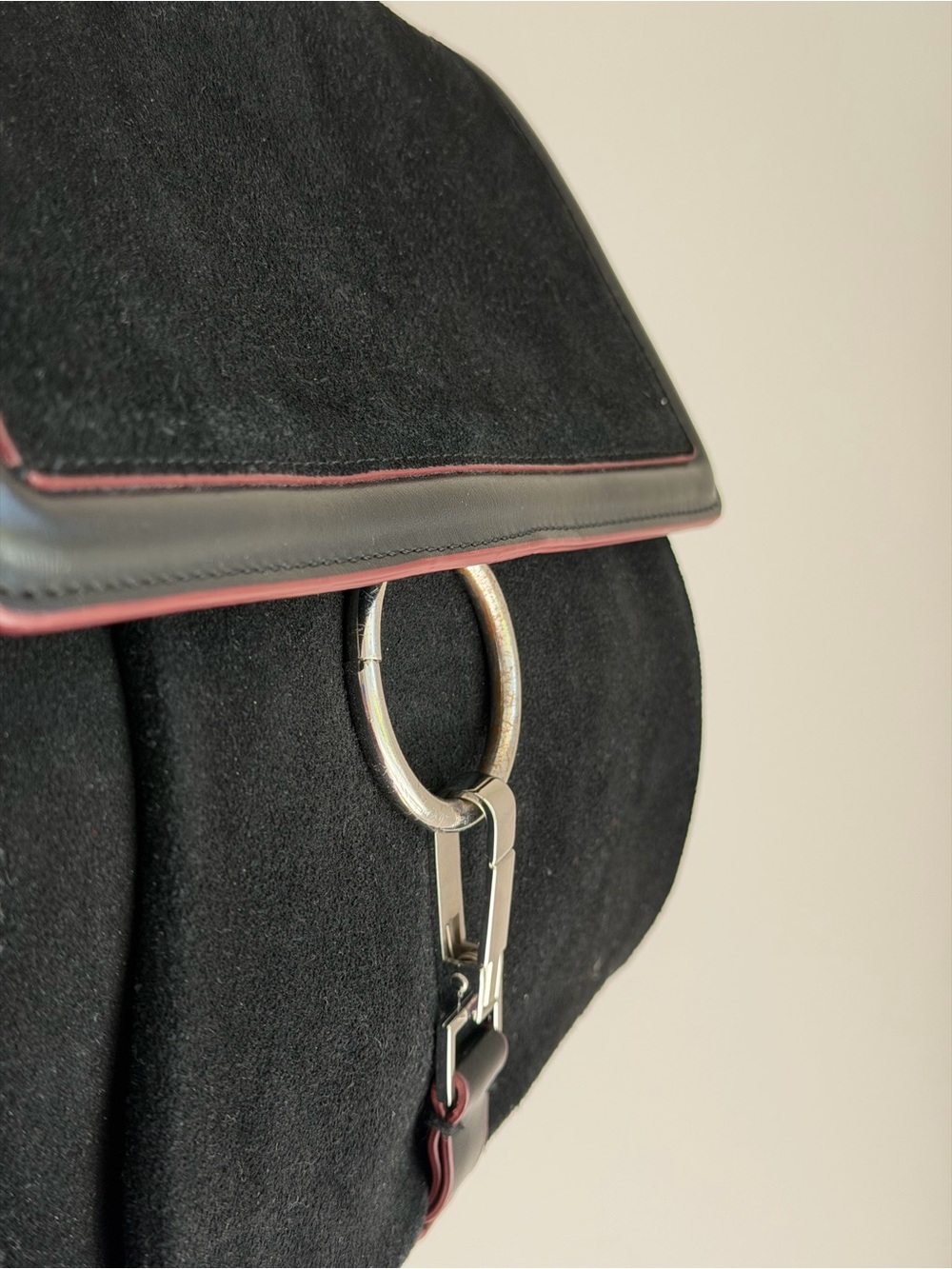 Zara Black Suede-Style Top Handle Bag - Picture 6 of 6